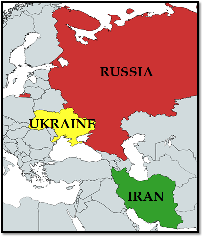 U S Sanctions Target Iran Russia Military Ties The Iran Primer   Iran Ukraine Russia Crop 